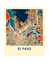 Load image into Gallery viewer, El Paso Map Print - Full Color Map Poster