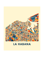 Load image into Gallery viewer, Havana Map Print - Full Color Map Poster