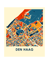 Charger l'image dans la galerie, Affiche cartographique de La Hague - Style Chroma