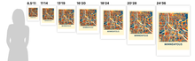 Load image into Gallery viewer, Minneapolis Map Print - Full Color Map Poster