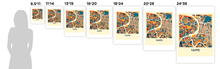 Load image into Gallery viewer, Taipei Map Print - Full Color Map Poster