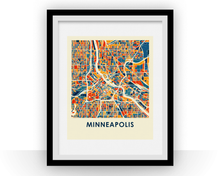 Load image into Gallery viewer, Minneapolis Map Print - Full Color Map Poster