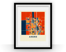 Load image into Gallery viewer, Airdrie Alberta Map Print - Full Color Map Poster