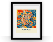 Load image into Gallery viewer, Jerusalem Map Print - Full Color Map Poster