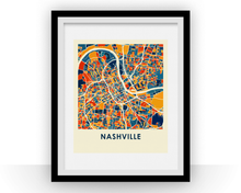 Charger l'image dans la galerie, Nashville Map Print - Full Color Map Poster