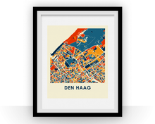 Charger l'image dans la galerie, Affiche cartographique de La Hague - Style Chroma
