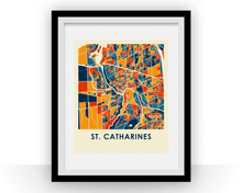 Charger l'image dans la galerie, Affiche cartographique de St Catharines Ontario - Style Chroma