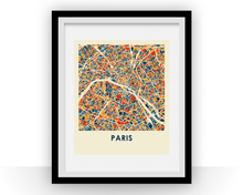 Load image into Gallery viewer, Paris Map Print - Full Color Map Poster