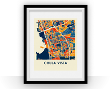 Load image into Gallery viewer, Chula Vista Map Print - Full Color Map Poster