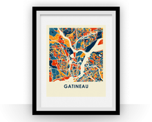 Load image into Gallery viewer, Gatineau Map Print - Full Color Map Poster