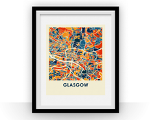 Load image into Gallery viewer, Glasgow Map Print - Full Color Map Poster
