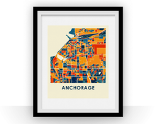 Load image into Gallery viewer, Anchorage Map Print - Full Color Map Poster