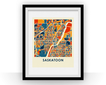 Load image into Gallery viewer, Saskatoon Map Print - Full Color Map Poster