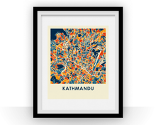 Charger l'image dans la galerie, Affiche cartographique de Kathmandu - Style Chroma