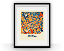 Load image into Gallery viewer, Oshawa Ontario Map Print - Full Color Map Poster