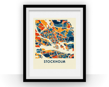 Charger l'image dans la galerie, Affiche cartographique de Stockholm - Style Chroma