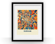 Load image into Gallery viewer, Durham Map Print - Full Color Map Poster