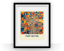 Load image into Gallery viewer, Fort Wayne Map Print - Full Color Map Poster