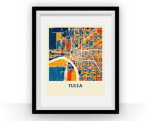 Charger l'image dans la galerie, Tulsa Map Print - Full Color Map Poster