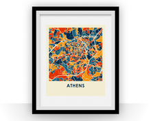Load image into Gallery viewer, Athens Georgia Map Print - Full Color Map Poster