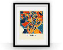 Load image into Gallery viewer, St Albert Alberta Map Print - Full Color Map Poster