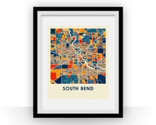 Charger l'image dans la galerie, South Bend Map Print - Full Color Map Poster