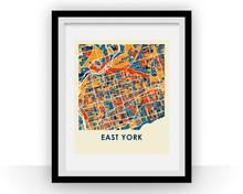 Load image into Gallery viewer, East York Map Print - Full Color Map Poster
