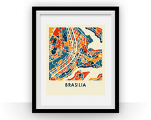 Load image into Gallery viewer, Brasilia Map Print - Full Color Map Poster