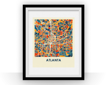 Load image into Gallery viewer, Atlanta Map Print - Full Color Map Poster