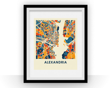 Load image into Gallery viewer, Alexandria VA Map Print - Full Color Map Poster