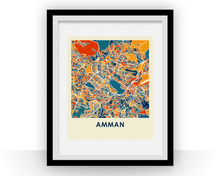 Load image into Gallery viewer, Amman Map Print - Full Color Map Poster