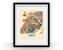 Load image into Gallery viewer, Dubai Map Print - Full Color Map Poster