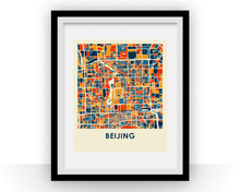 Load image into Gallery viewer, Beijing Map Print - Full Color Map Poster