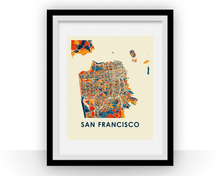 Charger l'image dans la galerie, San Francisco Map Print - Full Color Map Poster