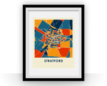 Charger l'image dans la galerie, Affiche cartographique de Stratford ON - Style Chroma