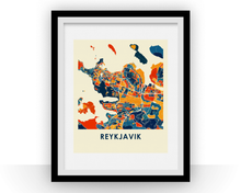 Charger l'image dans la galerie, Reykjavik Map Print - Full Color Map Poster