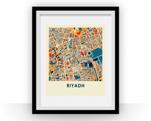 Charger l'image dans la galerie, Riyadh Map Print - Full Color Map Poster