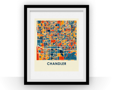 Load image into Gallery viewer, Chandler Map Print - Full Color Map Poster