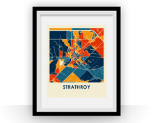 Charger l'image dans la galerie, Affiche cartographique de Strathroy ON - Style Chroma