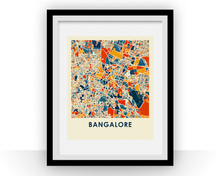 Load image into Gallery viewer, Bangalore Map Print - Full Color Map Poster
