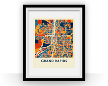 Load image into Gallery viewer, Grand Rapids Map Print - Full Color Map Poster
