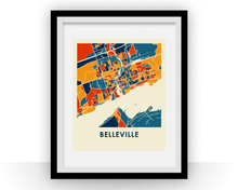 Load image into Gallery viewer, Belleville Ontario Map Print - Full Color Map Poster