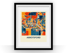 Load image into Gallery viewer, Abbotsford British Columbia Map Print - Full Color Map Poster