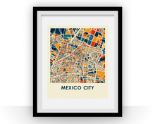 Load image into Gallery viewer, Mexico City Map Print - Full Color Map Poster