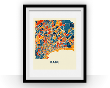 Load image into Gallery viewer, Baku Map Print - Full Color Map Poster