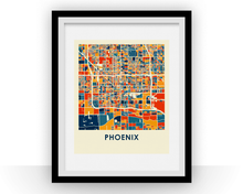 Load image into Gallery viewer, Phoenix Map Print - Full Color Map Poster