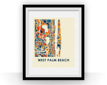 Charger l'image dans la galerie, Affiche cartographique de West Palm Beach - Style Chroma