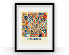 Load image into Gallery viewer, Strasbourg Map Print - Full Color Map Poster
