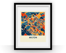 Load image into Gallery viewer, Milton Ontario Map Print - Full Color Map Poster