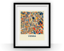 Charger l'image dans la galerie, Vienna Map Print - Full Color Map Poster